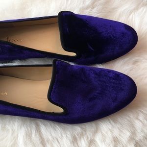 NWOT Cole Haan Sabrina Purple Velvet Loafers 7.5